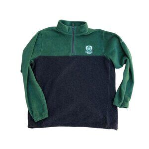COLUMBIA Colorado State Rams Sweatshirt Men's XL 1/4 Zip Fleece Pullover Sweater